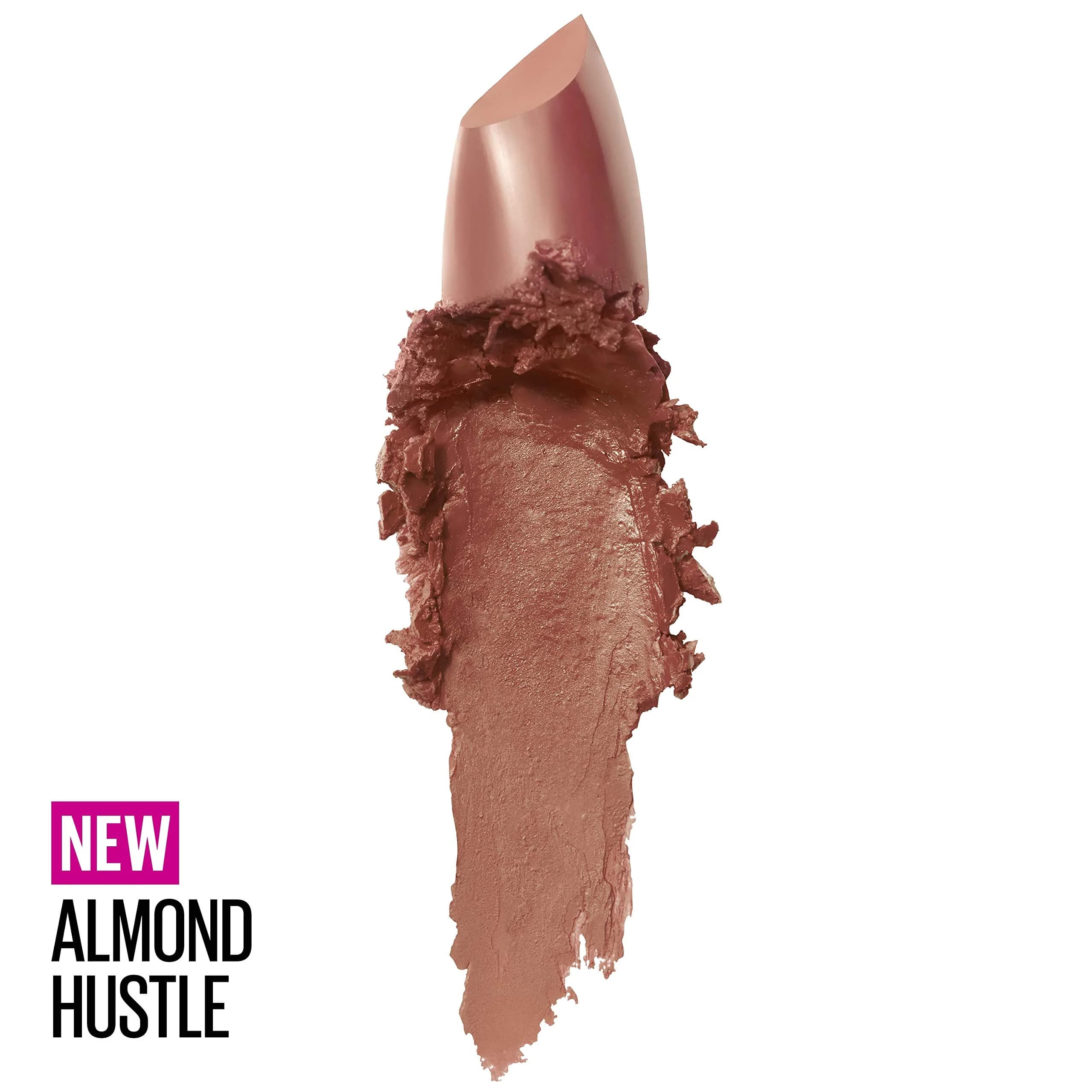 Maybelline Color Sensational Lipstick in Almond Hustle - Creamy Hydrating Nude Pink Lip Color, 4g thumbnail 2