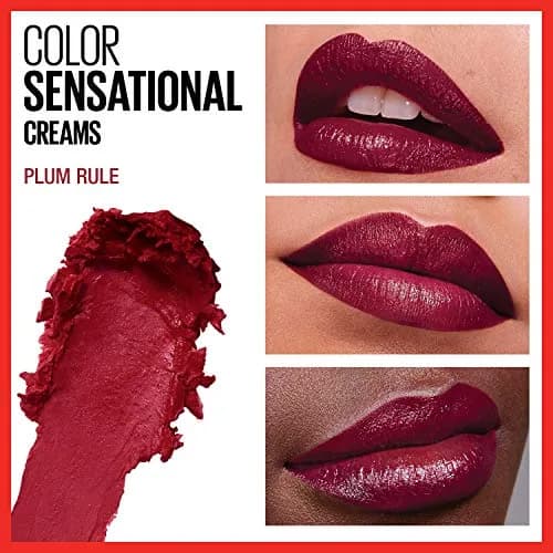 Maybelline Color Sensational Lipstick, Plum Rule, 4.25 g (0.15 oz) | Creamy Hydrating Lip Color thumbnail 3