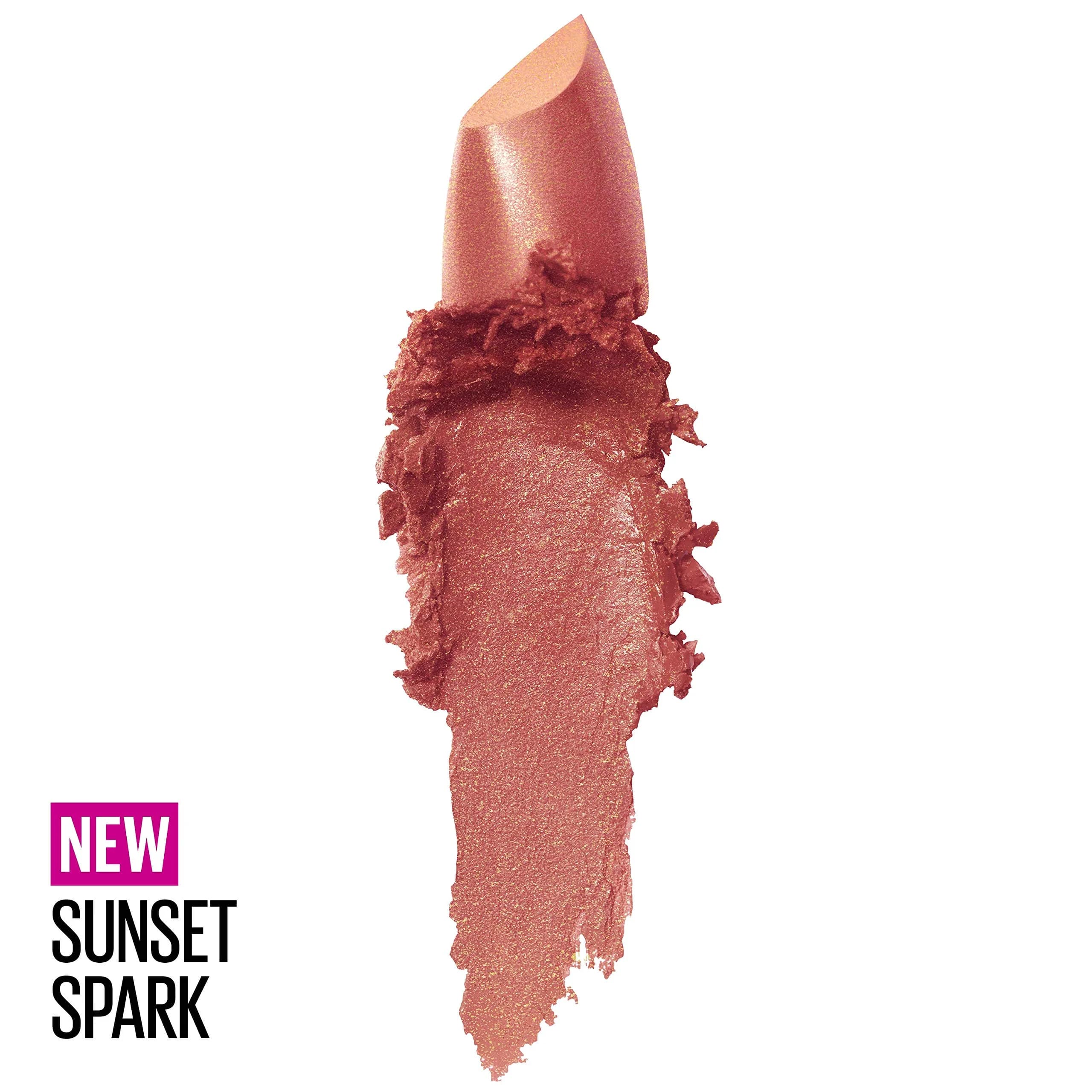 Maybelline New York Color Sensational Lipstick, Sunset Spark | Creamy Hydrating Lipstick with Shea Butter (0.15 oz / 4.25 g) - view 2