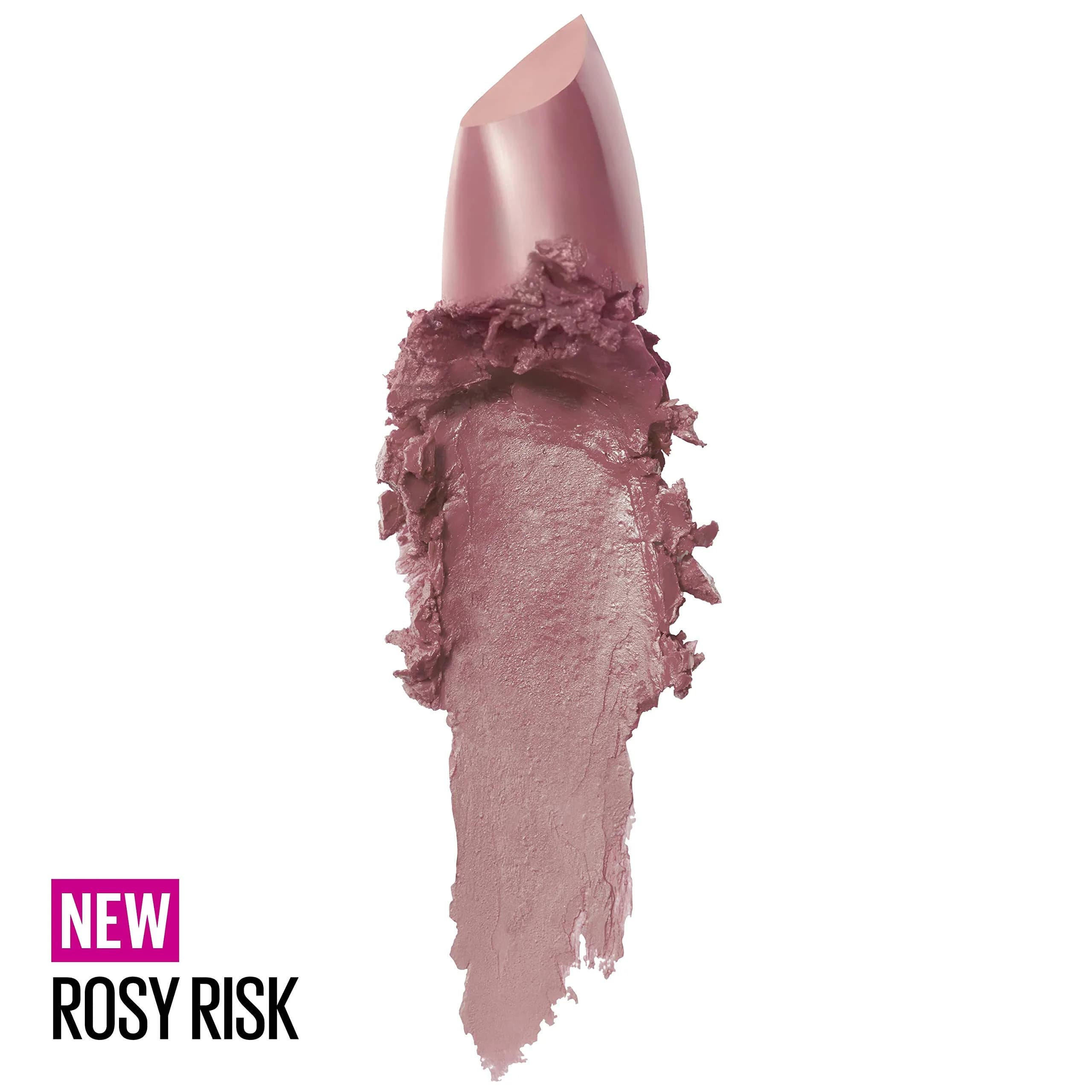 Maybelline Color Sensational Lipstick in Rosy Risk - Creamy Hydrating Nude Pink Lip Color, 4g thumbnail 2