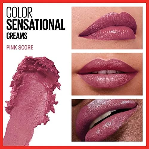 Maybelline Color Sensational Lipstick Pink Score 0.15 oz (4.43 ml) | Creamy Hydrating Lip Color thumbnail 3