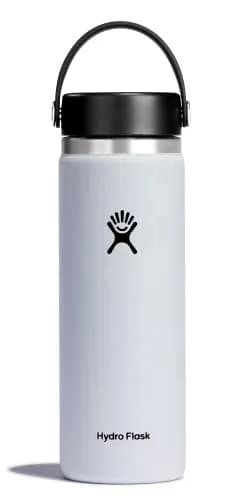 Hydro Flask Water Bottle - Insulated Stainless Steel - Wide Mouth Flex Lid, Non Spill, Leakproof in 20 Oz | Keeps Drinks Cold 24 Hrs & Hot 12 Hrs thumbnail 1