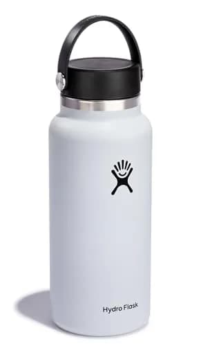 Hydro Flask Wide Mouth Water Bottle 32 Oz (946ml) | Insulated Stainless Steel, Leakproof Flex Cap thumbnail 2