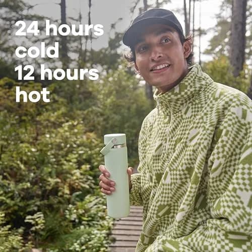 Hydro Flask Wide Mouth Water Bottle 32 Oz (946ml) | Insulated Stainless Steel, Leakproof Flex Cap thumbnail 3