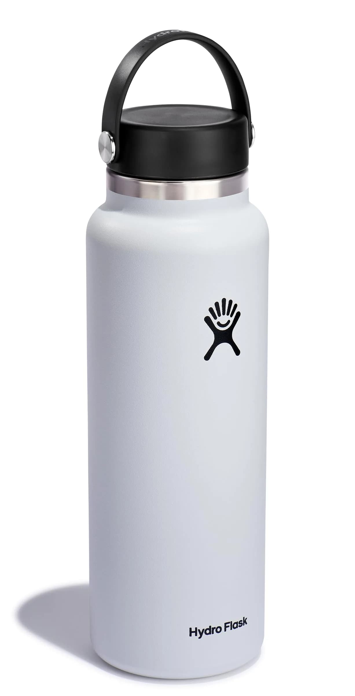 Hydro Flask 40 Oz Wide Mouth Water Bottle - Classic White | Insulated Stainless Steel - view 2