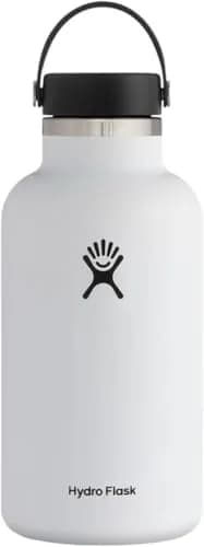 Hydro Flask Wide Flex Cap Black 64 Oz | Insulated Stainless Steel Water Bottle — Keeps Cold 24 Hrs, Hot 12 Hrs thumbnail 3