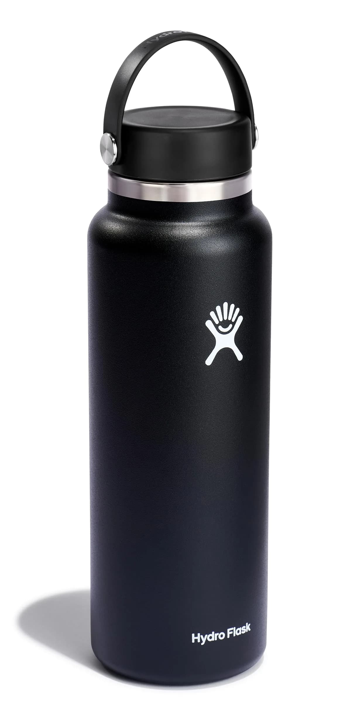 Hydro Flask 40 Oz Wide Mouth Water Bottle - Black | Insulated Stainless Steel, Cold 24 Hrs, Hot 12 Hrs - view 2