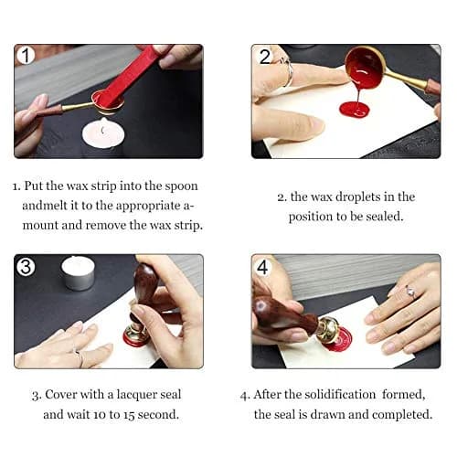 PH PandaHall Compass Wax Seal Stamp 25.5mm (1 inch) Diameter | Vintage Nautical Theme for Invitations thumbnail 5