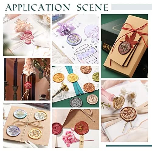 PH PandaHall Compass Wax Seal Stamp 25.5mm (1 inch) Diameter | Vintage Nautical Theme for Invitations thumbnail 6