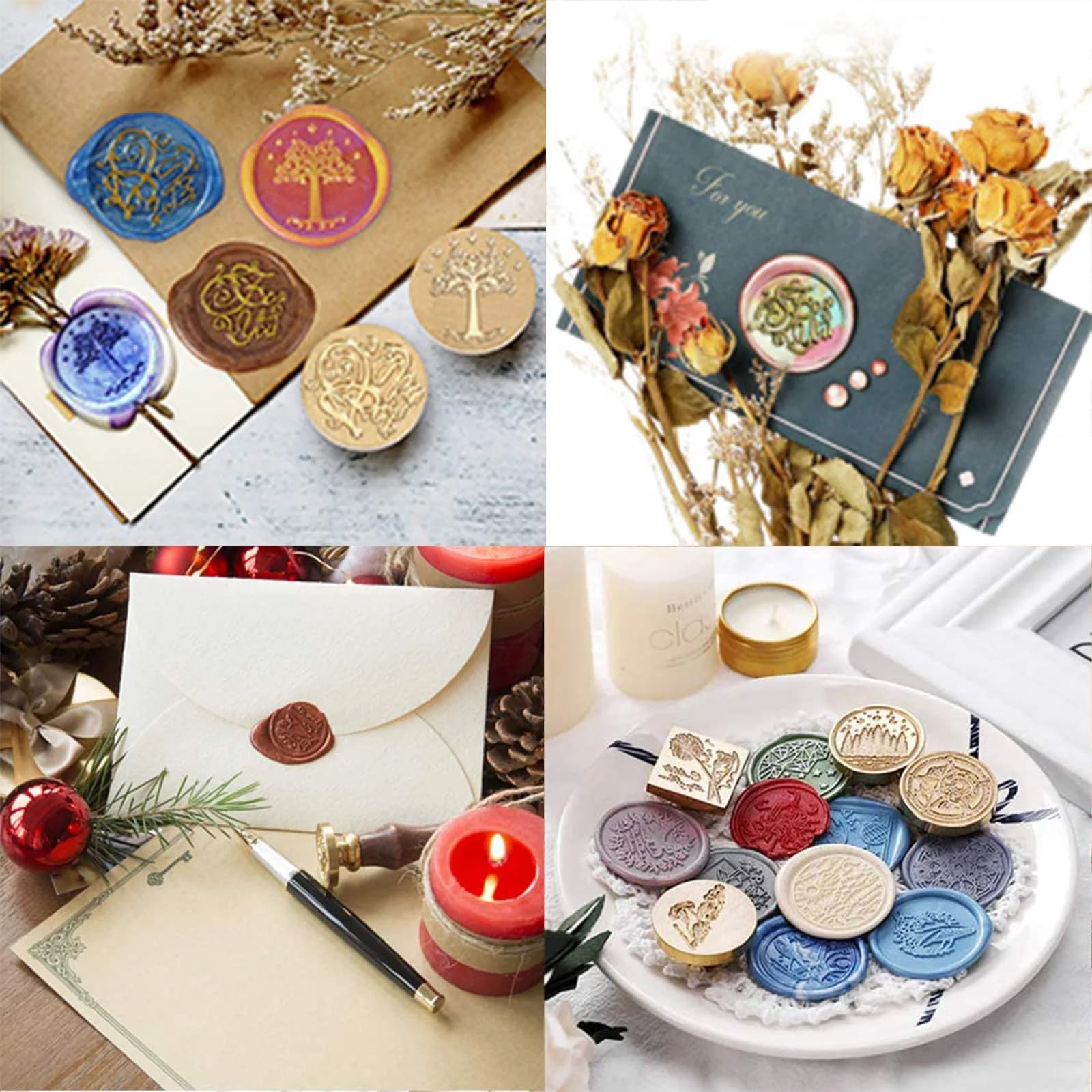 PH PandaHall Compass Wax Seal Stamp 25.5mm (1 inch) Diameter | Vintage Nautical Theme for Invitations - view 7