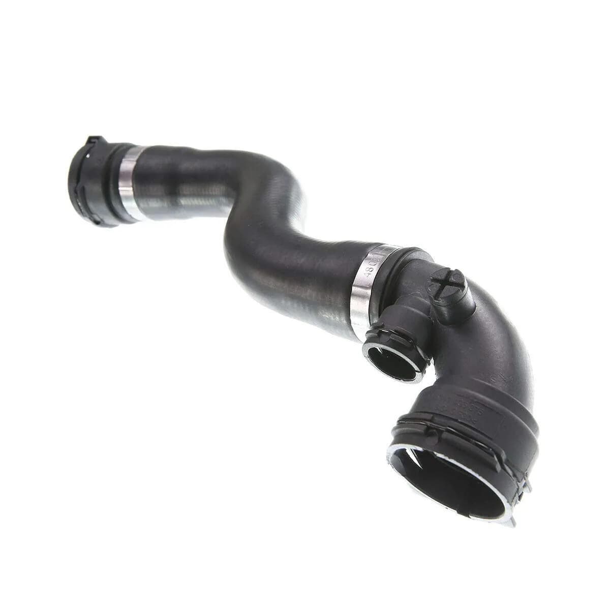 YHTAUTO Upper Radiator Coolant Hose Pipe for BMW X3 E83 2004-2006 2.5L/3.0L Petrol | 41.5cm (16.3in) Reinforced Rubber - main product image