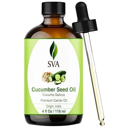 SVA ORGANICS Cucumber Seed Carrier Oil 118 ml (4 Fl Oz) | Pure, Cold-Pressed, Natural Moisturizer for Skin & Hair thumbnail 1