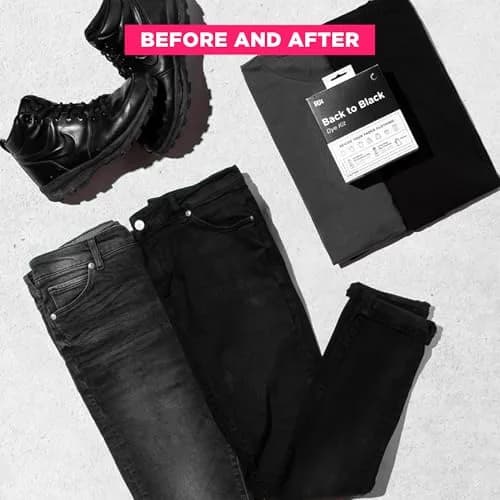 Rit Back to Black Dye Kit | Restores Faded Black Clothing | 16 Fl Oz (473 ml) thumbnail 4