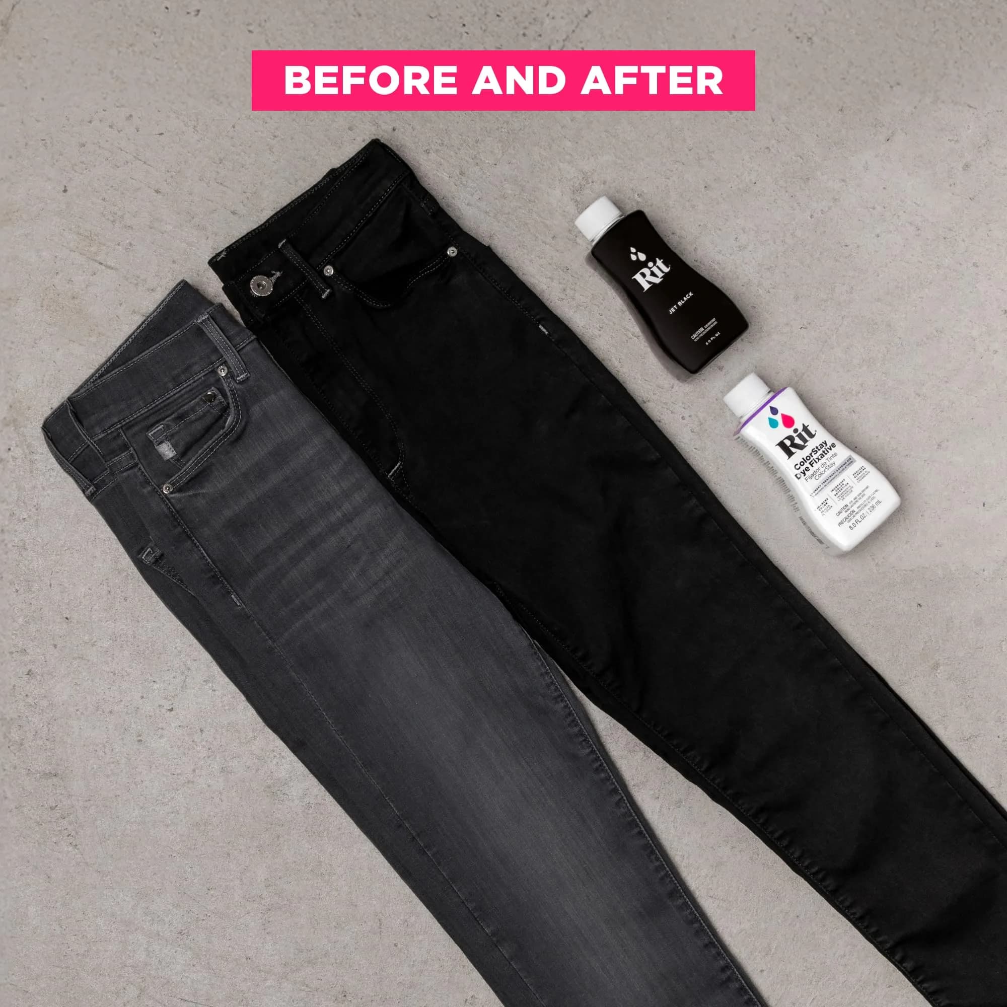 Rit Back to Black Dye Kit | Restores Faded Black Clothing | 16 Fl Oz (473 ml) - view 5