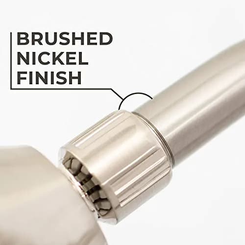 JS Jackson Supplies 10.5 Inch Shower Arm Extension with Flange, Brushed Nickel | Raises Showerhead 10.5 Inches thumbnail 4