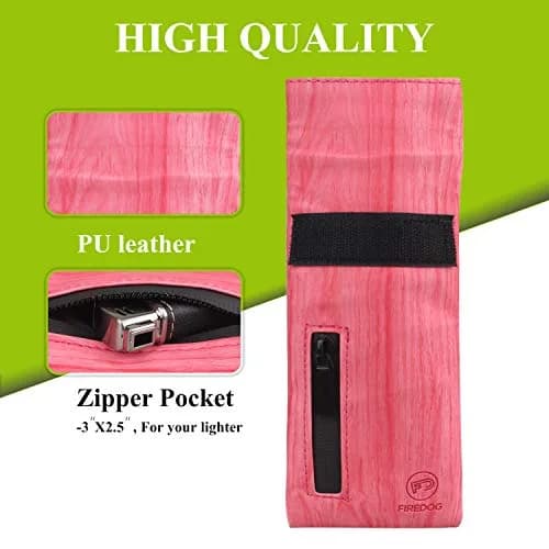 FIREDOG Smell Proof Bag with Carbon Lining, 15.5 cm (6 inch) Red | Odor Proof Travel Pouch for Stash Storage thumbnail 2