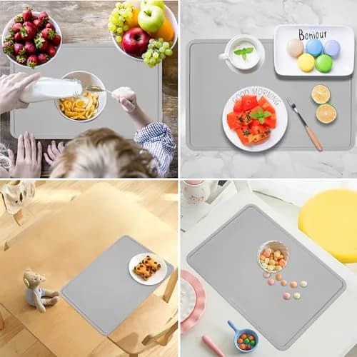 QPIX DIGITAL Silicone Placemat with Raised Edges | 47.75cm x 26.92cm (18.8" x 10.6") thumbnail 7