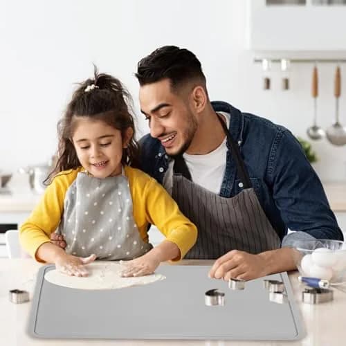 QPIX DIGITAL Silicone Placemat with Raised Edges | 47.75cm x 26.92cm (18.8" x 10.6") thumbnail 2