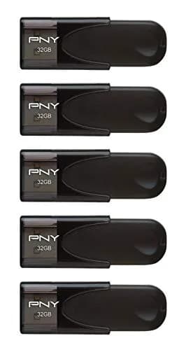 PNY Attaché 4 USB 2.0 Flash Drive 5-Pack 32GB (160GB Total) | Essential Mobile Storage for Work & School thumbnail 2