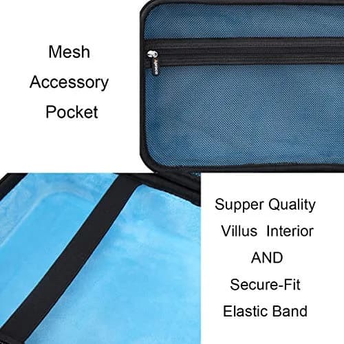 Aproca Hard Storage Case for 11.5"-12.5" Portable DVD Players | Blue EVA Carrying Case with Mesh Pocket thumbnail 7