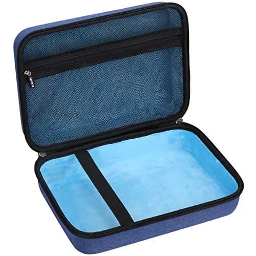 Aproca Hard Storage Case for 11.5"-12.5" Portable DVD Players | Blue EVA Carrying Case with Mesh Pocket thumbnail 2