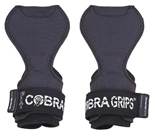Cobra Grips FIT Black Sway Leather Weight Lifting Gloves with Wrist Wraps - 4.25"-7.0" Wrist - view 2