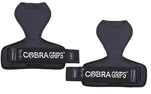 Cobra Grips FIT Black Sway Leather Weight Lifting Gloves with Wrist Wraps - 4.25"-7.0" Wrist - view 3