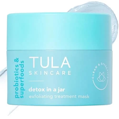 TULA Detox in a Jar Exfoliating Bentonite Clay Mask 1.7 oz | Deep Cleansing & Microbiome Balance thumbnail 1