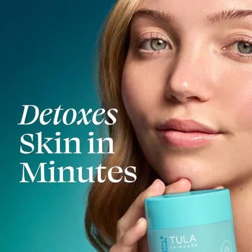TULA Detox in a Jar Exfoliating Bentonite Clay Mask 1.7 oz | Deep Cleansing & Microbiome Balance thumbnail 2