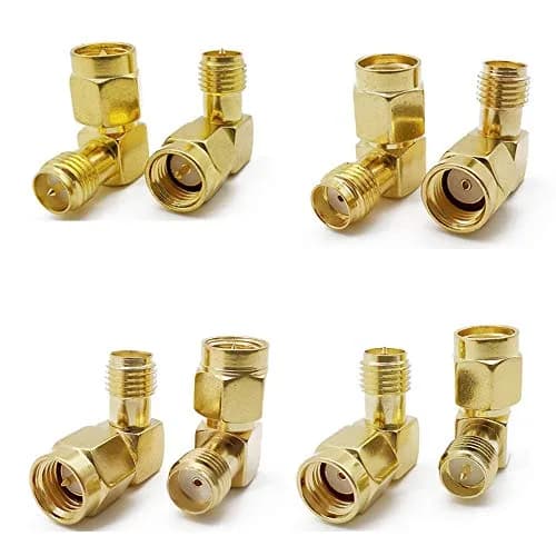 ALLiSHOP SMA Connectors Kit 18 Types RP-SMA Adapters | Gold-Plated Brass RF Coax Set thumbnail 5