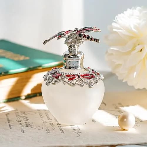 YU FENG Vintage Glass Perfume Bottle 40ml | Refillable Dragonfly Crystal Elegant Gift thumbnail 5