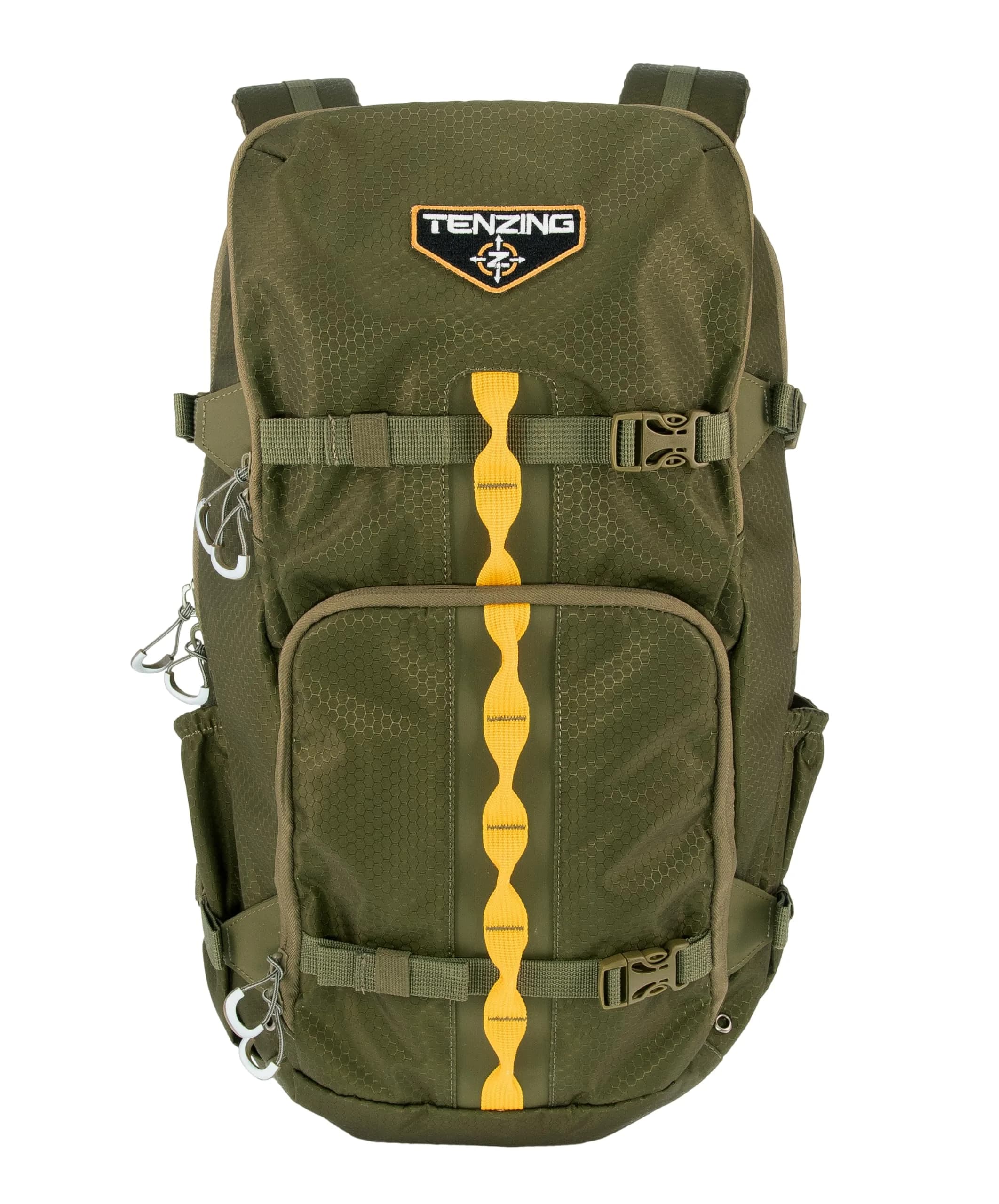 TENZING 1200 Whitetail Day Pack Mossy Oak Bottomlands | Durable Camo Hunting Backpack (70-120c) — Olive Green