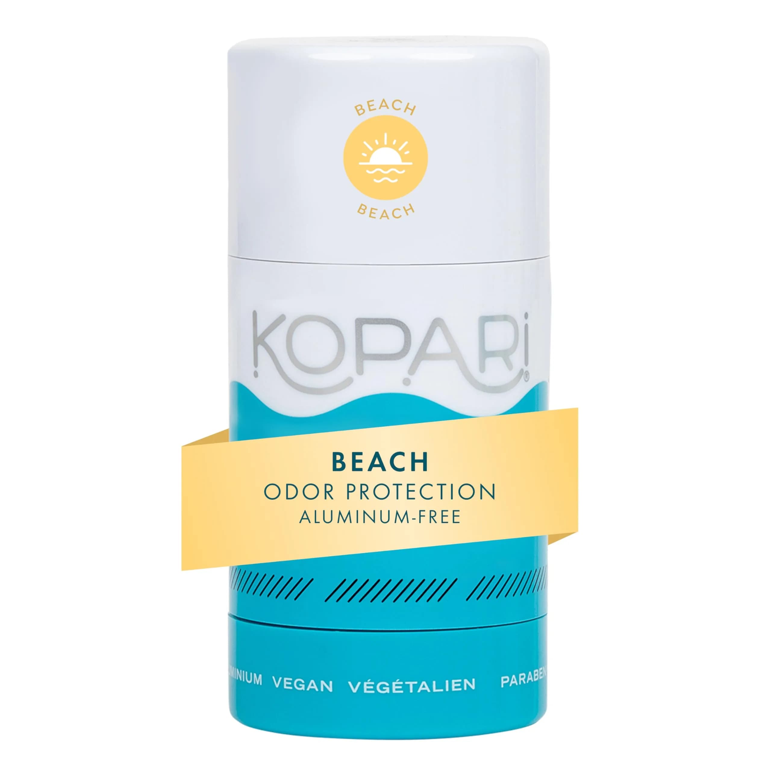 Kopari Aluminum Free Coconut Deodorant Beach Scent 56g (2 oz) | Plant-Based Odor Protection - main product image