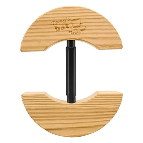 Tang's Solid Wood Hat Stretcher & Size Expander for Fitted Hats, Baseball Caps & Cowboy Hats, Hand-Polished Hat Block with Adjustable Turnbuckle (17-22.5 cm) | Restores Shape & Prevents Warping thumbnail 1
