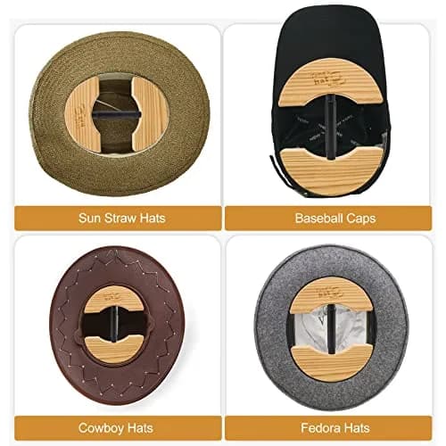 Tang's Solid Wood Hat Stretcher & Size Expander for Fitted Hats, Baseball Caps & Cowboy Hats, Hand-Polished Hat Block with Adjustable Turnbuckle (17-22.5 cm) | Restores Shape & Prevents Warping thumbnail 5