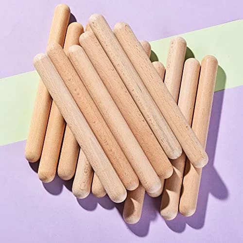 MGTECH Rhythm Music Lummi Sticks for Kids, 16 Pack Sticks with Carry Bag, 8 Inch (20.32 cm) | Natural Beech Wood thumbnail 4