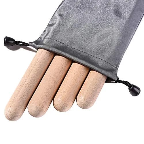 MGTECH Rhythm Music Lummi Sticks for Kids, 16 Pack Sticks with Carry Bag, 8 Inch (20.32 cm) | Natural Beech Wood thumbnail 2