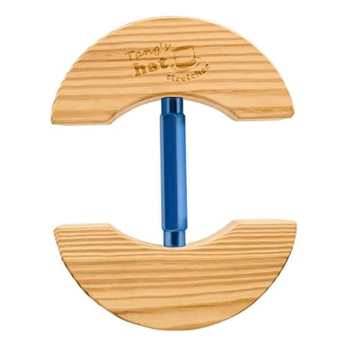 Tang's Wooden Hat Stretcher for Fitted Hats, Large Blue | Adjustable Turn Buckle Hat Shaper thumbnail 1