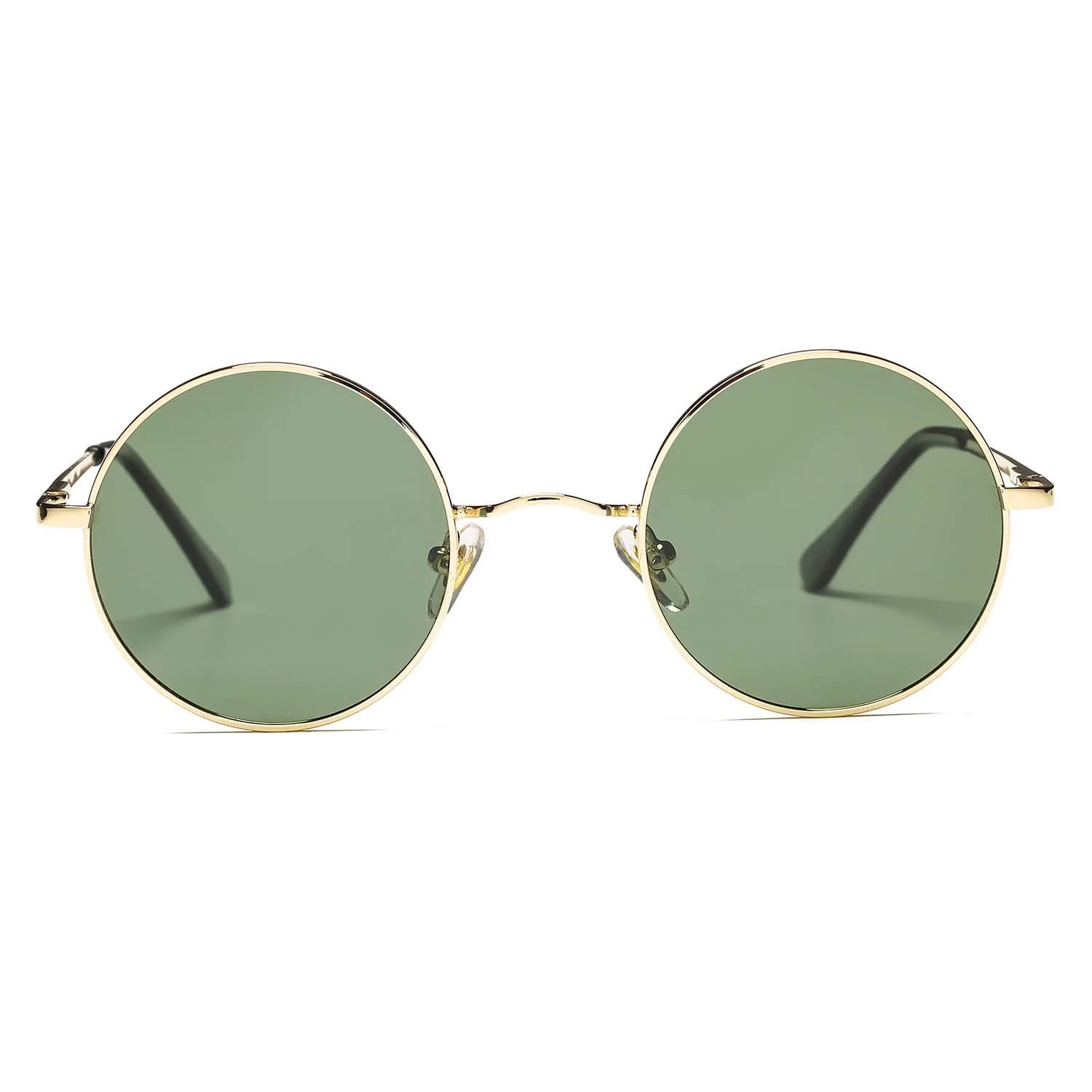 Pro Acme Small Round Polarized Sunglasses for Men Women Circle Retro Shades Metal Hippie Sunglasses UV400 (Gold Frame/G15 Green Lens) | Polarized UV400 Protection - view 9