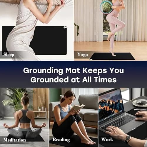 ATE Health Grounding Mat for Feet 68 cm (26.7 in) | Connect to Earth for Stress Relief & Better Sleep thumbnail 4