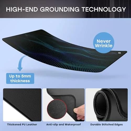 ATE Health Grounding Mat for Feet 68 cm (26.7 in) | Connect to Earth for Stress Relief & Better Sleep thumbnail 3