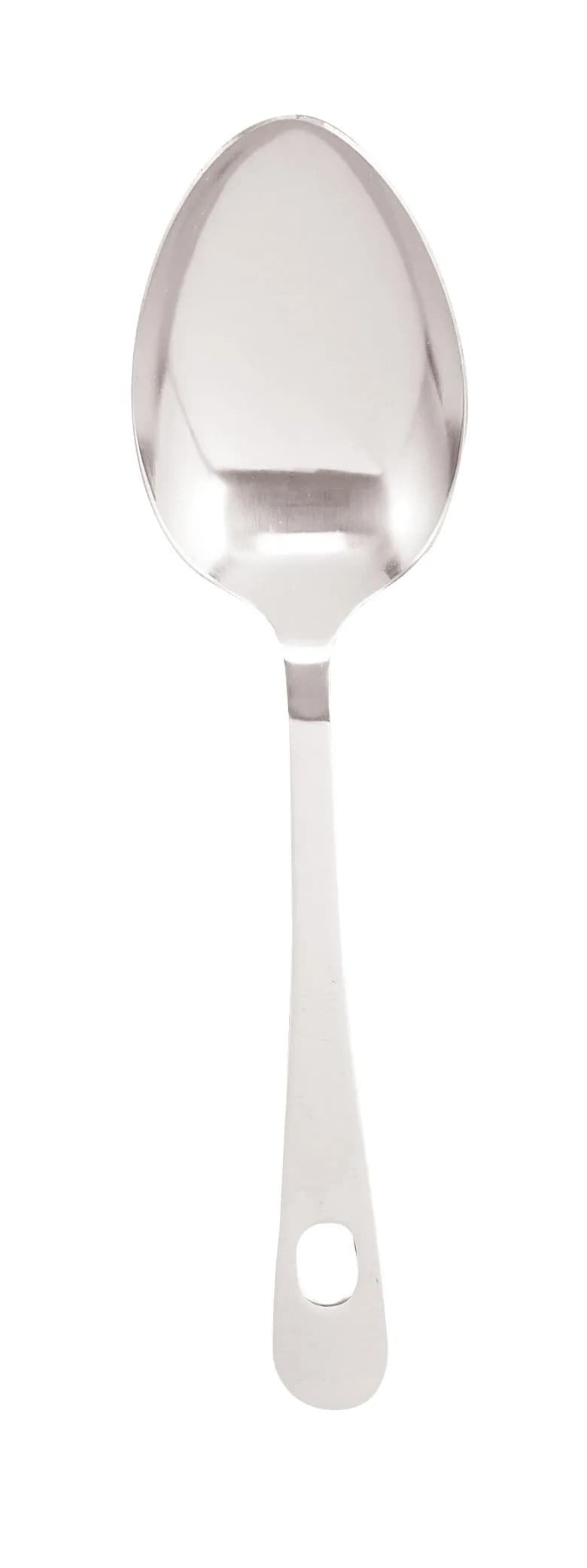 HIC Kitchen Serving Spoon Set, Japanese Stainless Steel, Solid and Pierced Spoons, 2-Piece Set, 22.86 cm (9 inches) - view 2