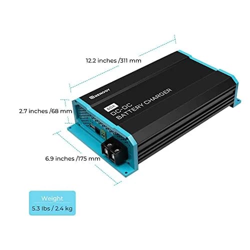 Renogy 60A DC-DC Battery Charger 12V for Lithium/AGM/Gel, for RVs & Boats | Smart Multi-Stage Charging with Protections thumbnail 7