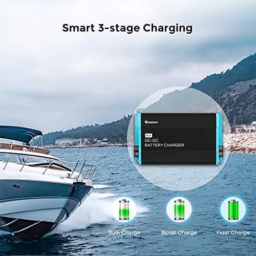 Renogy 60A DC-DC Battery Charger 12V for Lithium/AGM/Gel, for RVs & Boats | Smart Multi-Stage Charging with Protections thumbnail 3