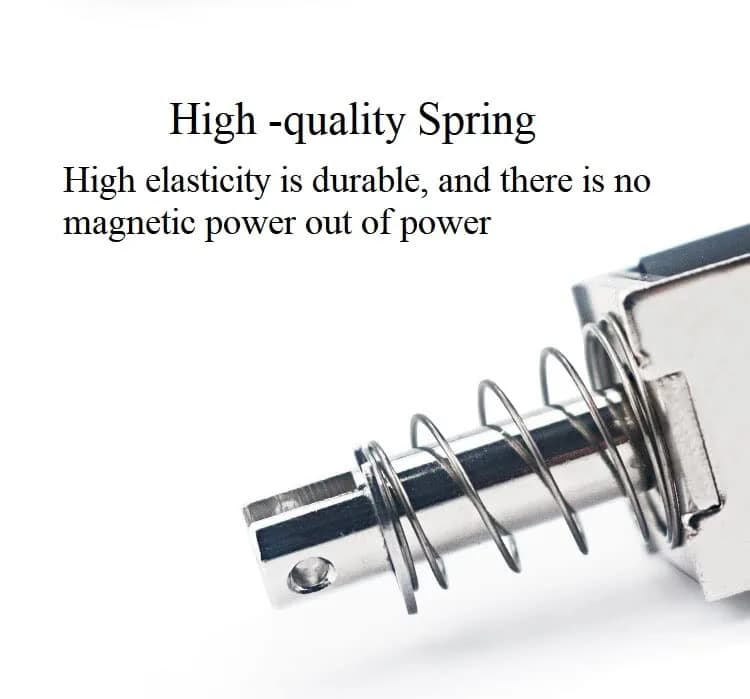 Fielect DC 24V 1A 15N Push Pull Solenoid Electromagnet 10mm | High Force & Stable Temp thumbnail 5