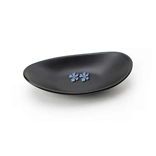 Binoster Jewelry Tray Organizer Oval Black | Elegant Dresser Decor & Key Dish thumbnail 1
