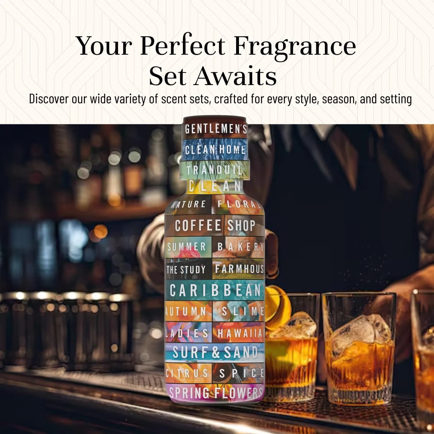 P&J Trading Gentlemen's Set Fragrance Oils for Diffusers & Candle Making, 6 x 10ml Bottles | USA Imported Aromatherapy Scents - view 7