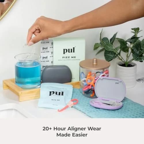PUL 2-in-1 Aligner Removal Tool and Chewies for Invisalign Aligners, Retainers and Trays - Patented Invisalign Remover Tool for Easy Removal & Secure Fit - Pack of 1, Pink thumbnail 9