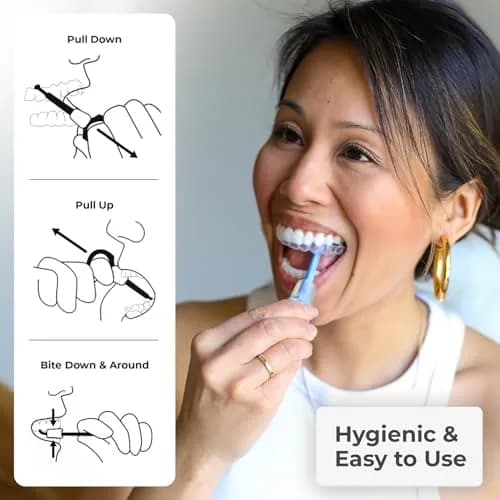PUL 2-in-1 Aligner Removal Tool and Chewies for Invisalign Aligners, Retainers and Trays - Patented Invisalign Remover Tool for Easy Removal & Secure Fit - Pack of 1, Pink thumbnail 3