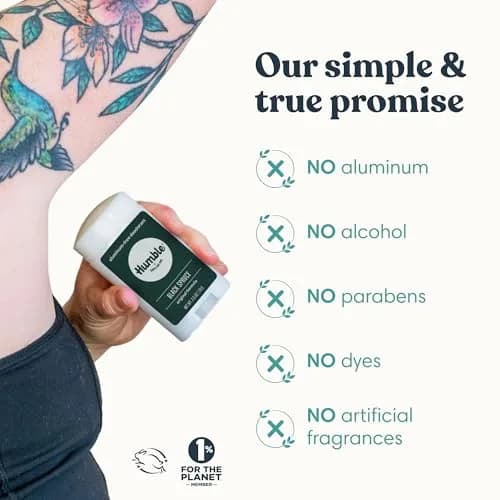 Humble Aluminum-Free Deodorant, Black Spruce | Long-Lasting Natural Odor Control Men & Women thumbnail 5